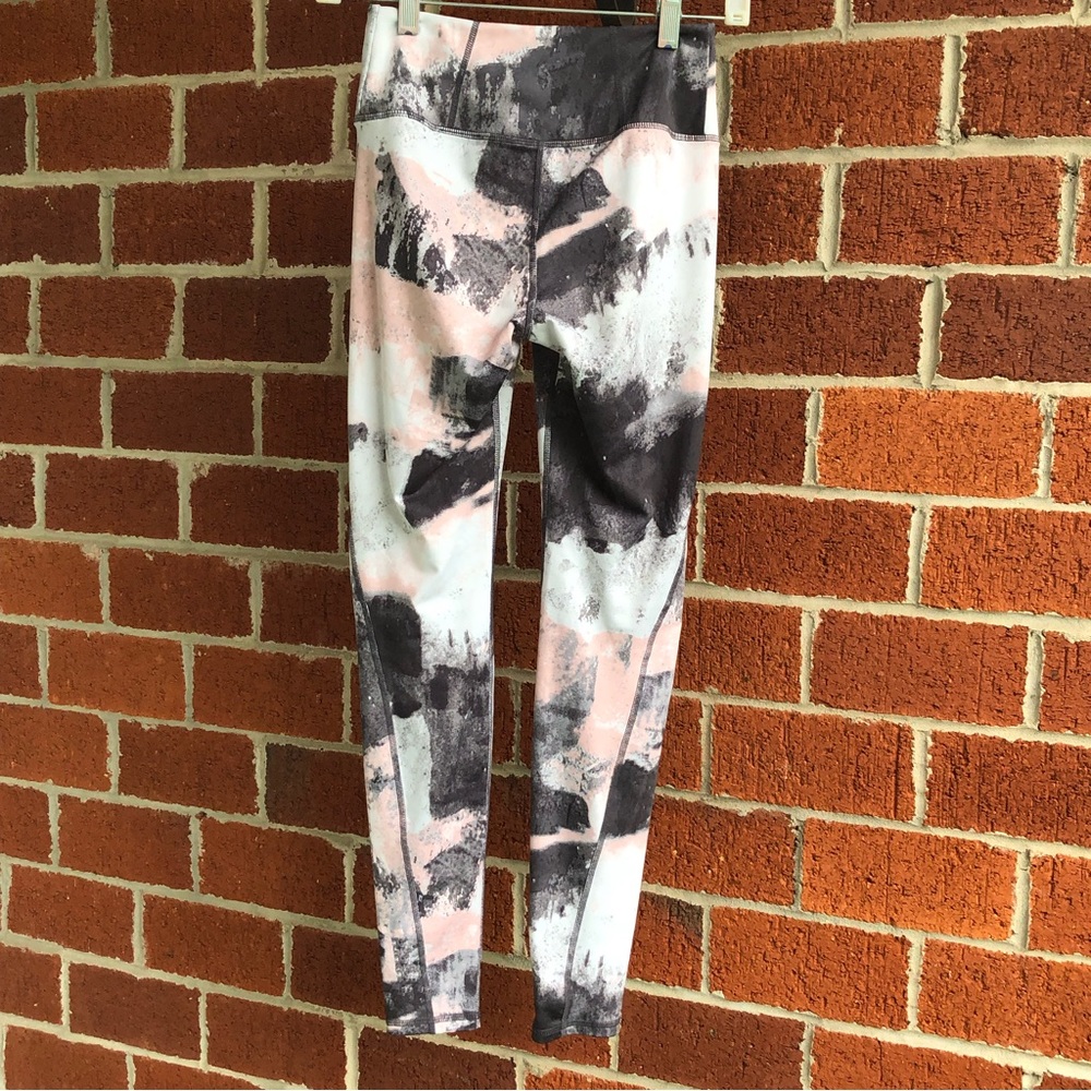 H&M Sport Leggings Grey White Pink Black Size XS —#036 - Picture 10 of 10